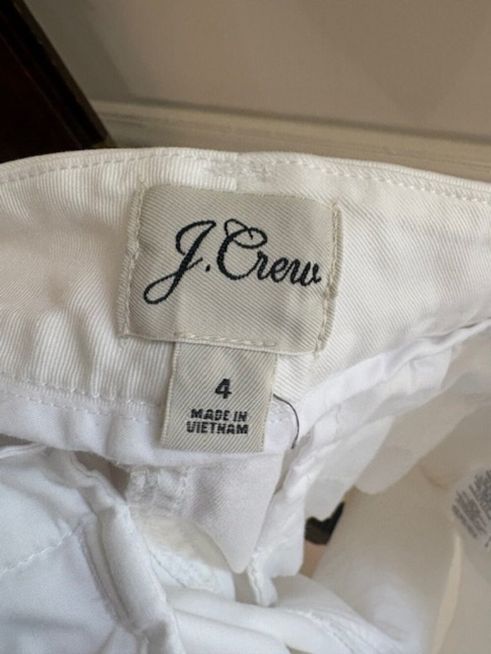 J.Crew White Chino Shorts, Size 4 - Picture 5 of 6